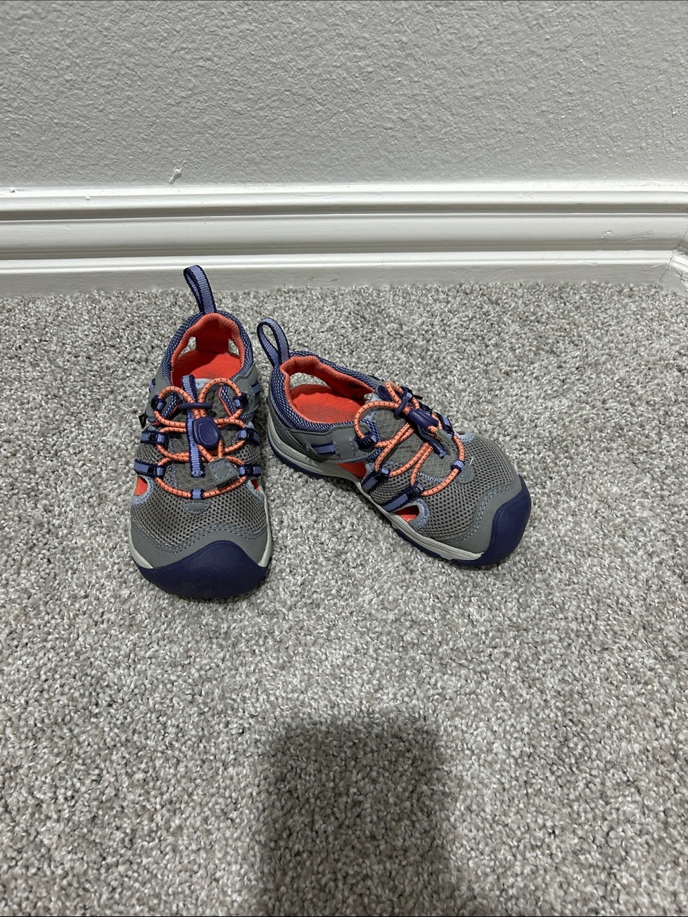 Teva Kids Grey and Purple closed toe sandals - 8C